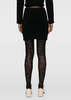 Self-Portrait Knitted Mini Skirt - Black - Thumbnail 4