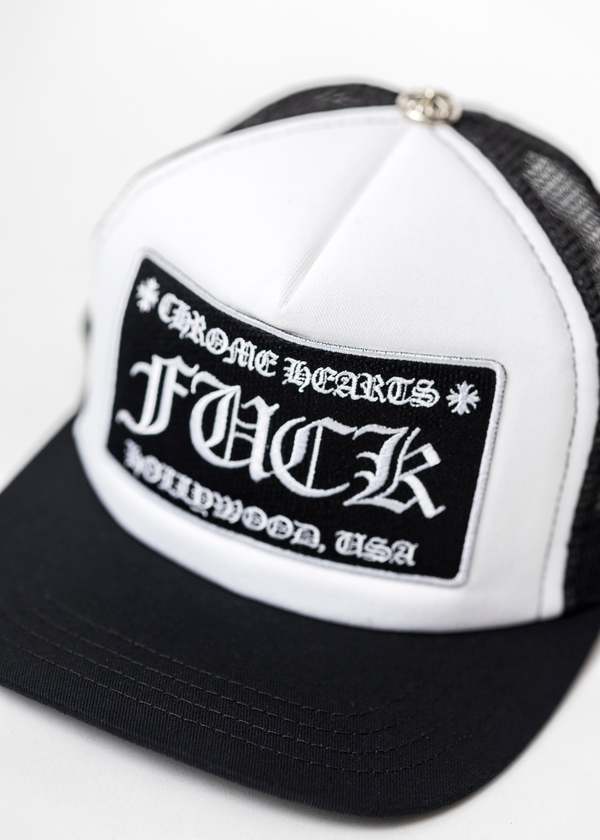 chrome hearts Fuck Trucker - Black/White | Garmentory