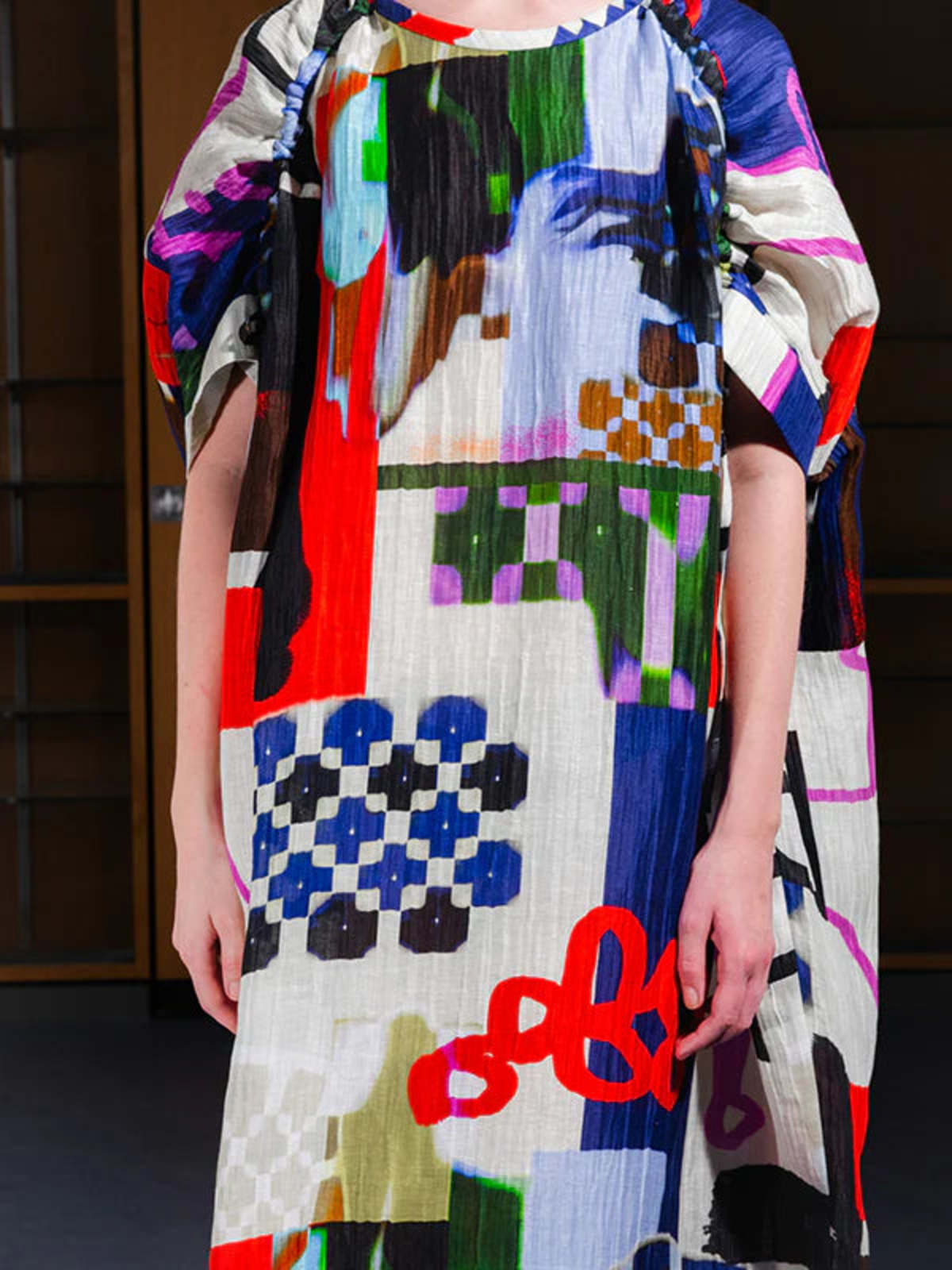Henrik Vibskov Renew Silk Dress - Playground Collage | Garmentory