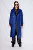 Gabriela Coll Garments Loro Piana Heavy Wool Breasted Coat - Blue - Thumbnail 4