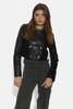 Cami NYC Boa Cropped Leather Jacket - Black - Thumbnail 3