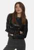 Cami NYC Boa Cropped Leather Jacket - Black - Thumbnail 4