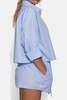 The Tile Club Gansett Poplin Crop Shirt - Chambray - Thumbnail 5