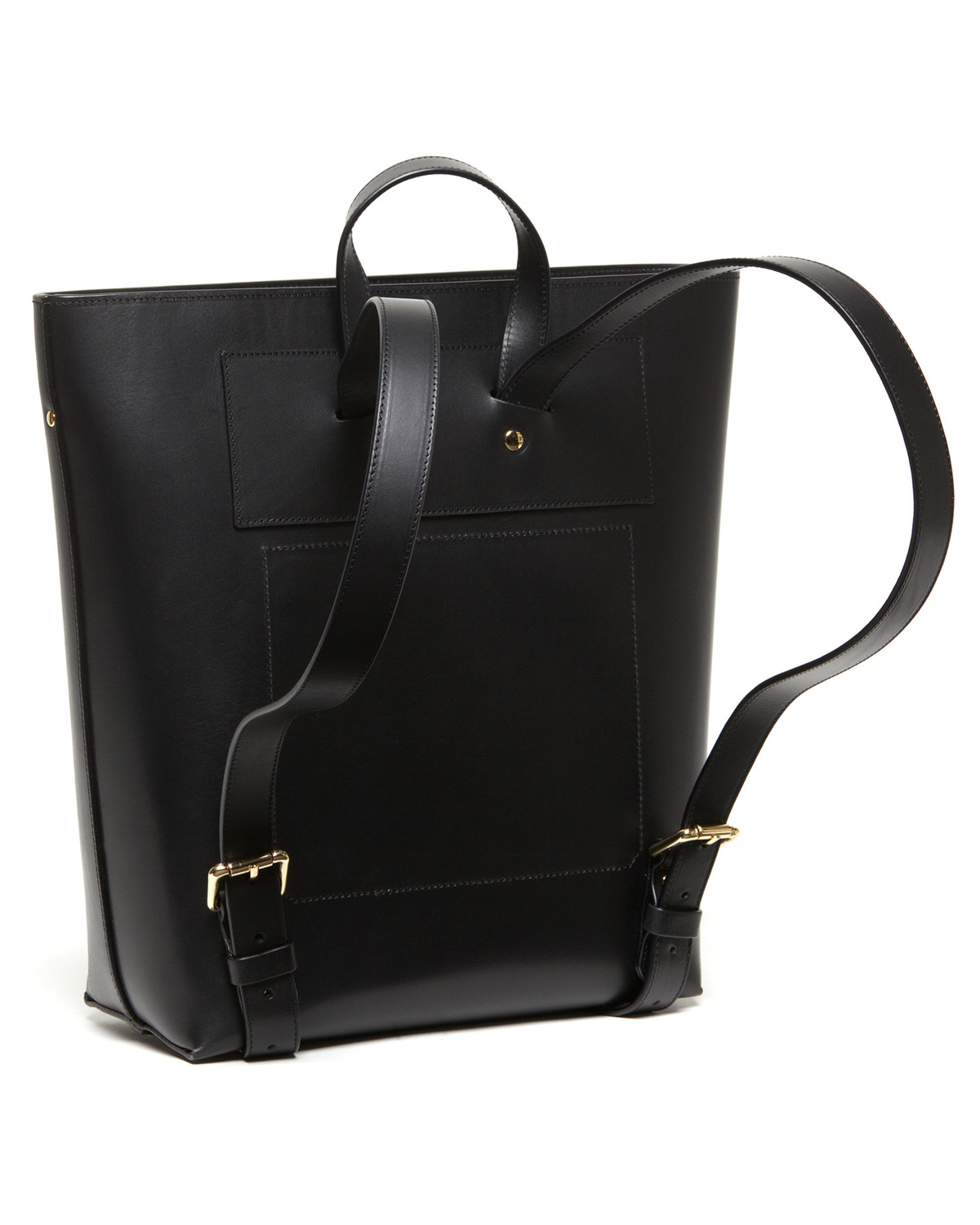 The Stowe Black Alex Leather Backpack Leather Backpack - Custom made Backpack | Made By Alex New  main image 4