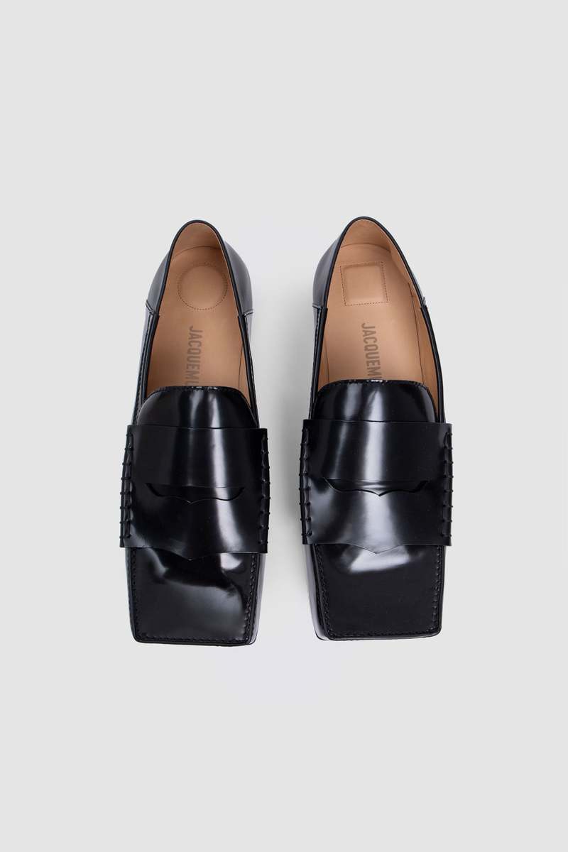 Jacquemus Les Mocassins Carre loafers - Black | Garmentory