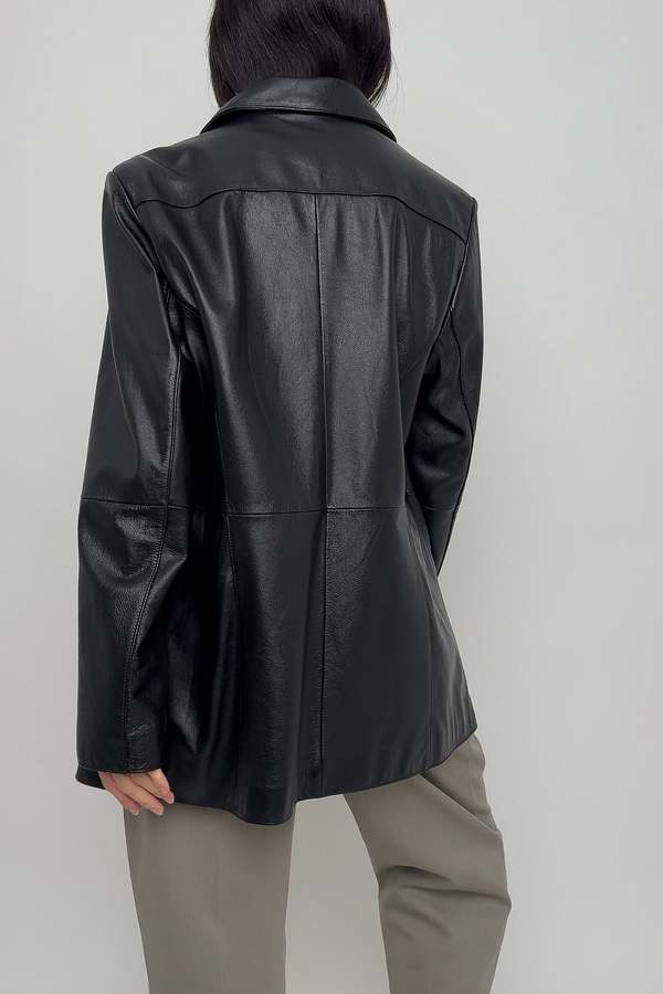 Vintage Leather Jacket for Men | Men's Y2K 90s Zip up Jacket