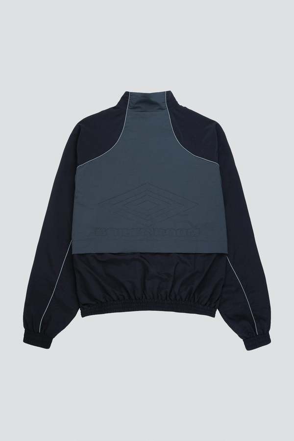 UMBRO×BOILER ROOM ナイロンジャケット L 黒 ストライプ UMBRO×BOILER ROOM ナイロンジャケット L 黒 ストライプ