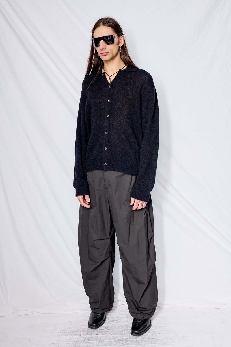 Our Legacy Black Fuzzy Alpaca Evening Polo - Black | Garmentory