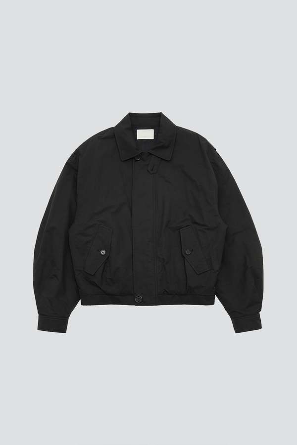 AMOMENTO Padded Cotton Nylon Jumper sweater - Black | Garmentory