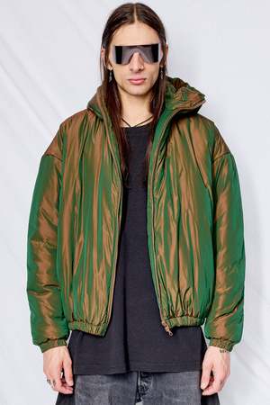 Gabriela Coll Garments Puffer Hooded Jacket - Copper Limonta