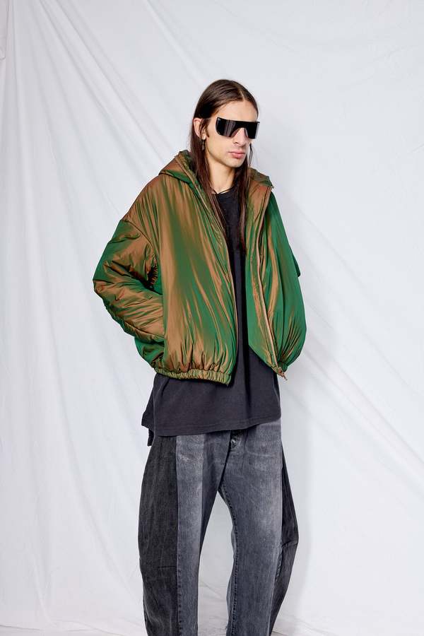 Gabriela Coll Garments Puffer Hooded Jacket - Copper Limonta