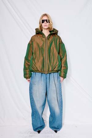 トップス GABRIELACOLLGARMENTS CUPRO HOODED JACKET Gabriela Coll Garments Puffer Hooded Jacket - Copper Limonta