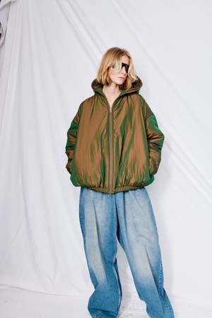 Gabriela Coll Garments Puffer Hooded Jacket - Copper Limonta