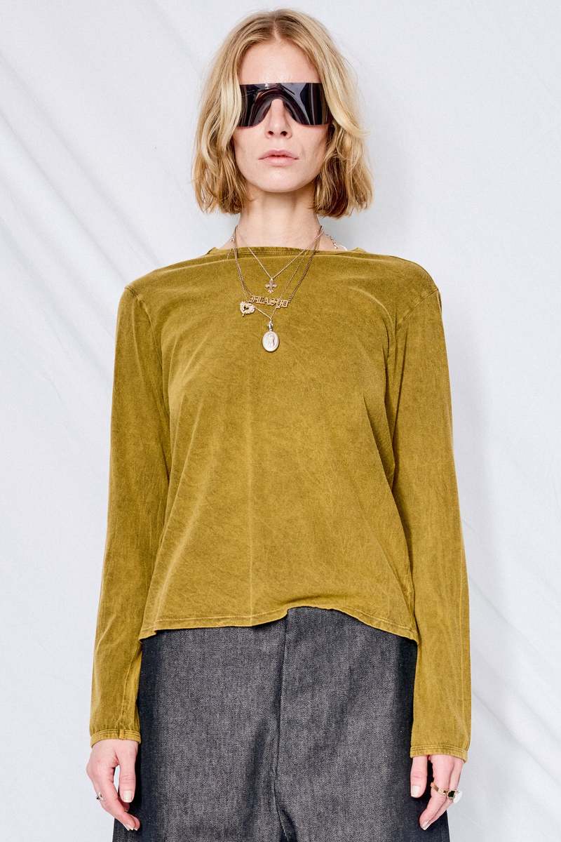 【GABRIELA COLL GARMENTS】LONG SLEEVE Tシャツ Gabriela Coll Garments SSENSE Exclusive White No.118 Shirt