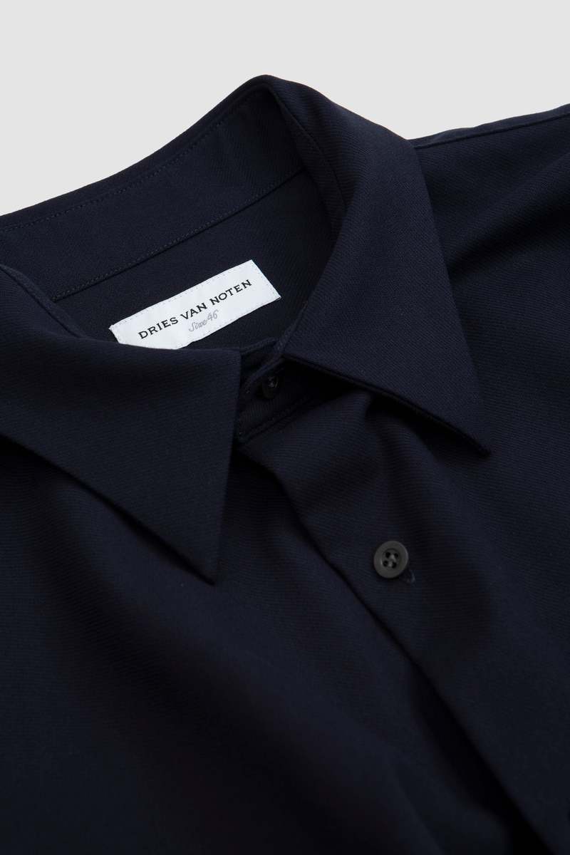 Dries Van Noten Coulter Shirt - Navy | Garmentory