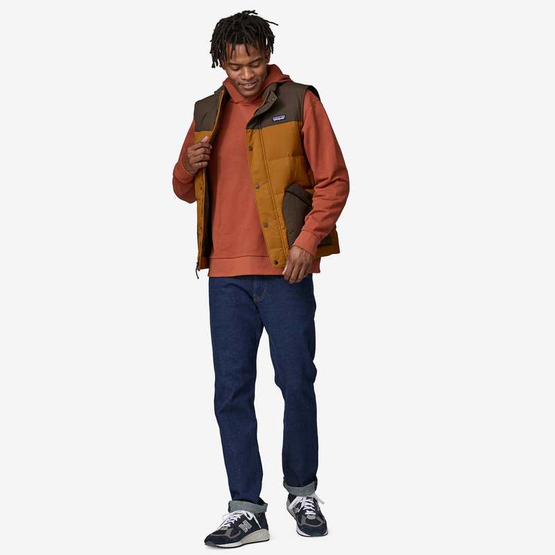 Patagonia Downdrift Vest Shelter Brown Garmentory