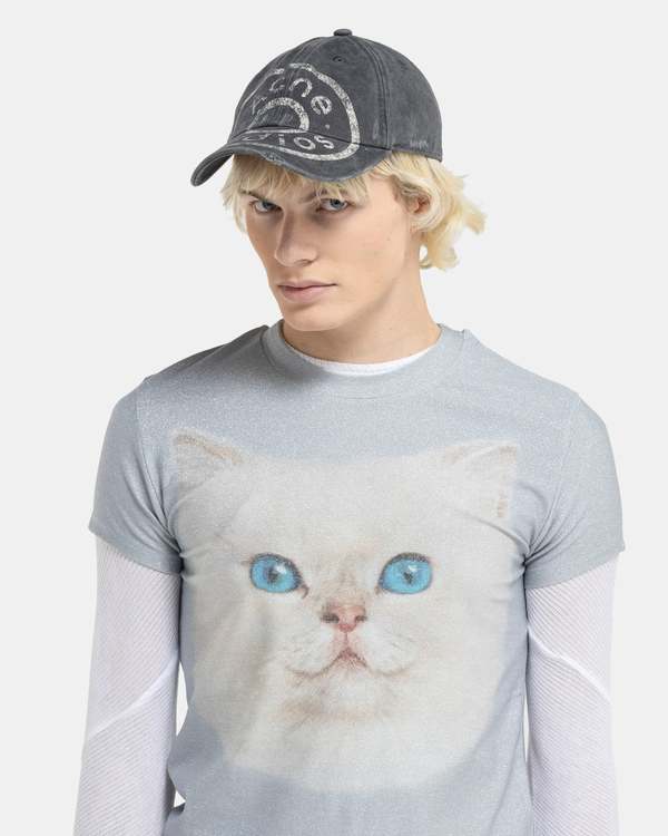 Acne Studios Cat T-Shirt - Pale Blue | Garmentory