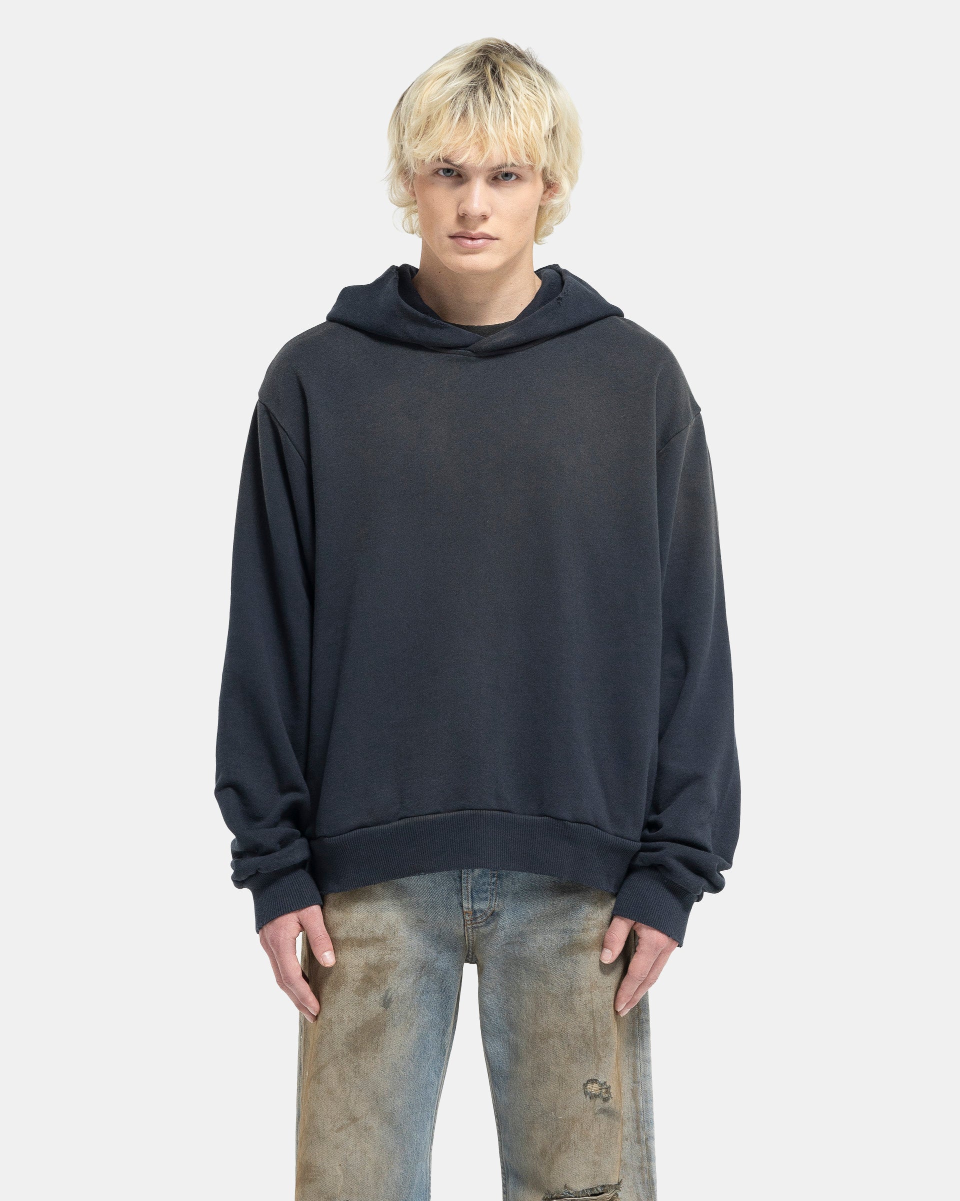 Acne Studios Logo Hooded Sweater - Black | Garmentory
