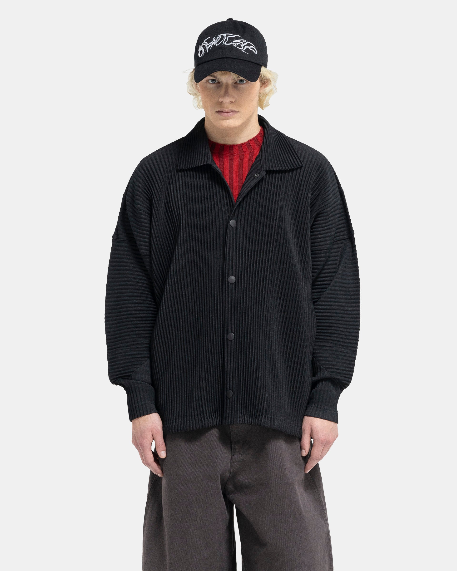 HOMME PLISSE ISSEY MIYAKE MC August Shirt - Black | Garmentory