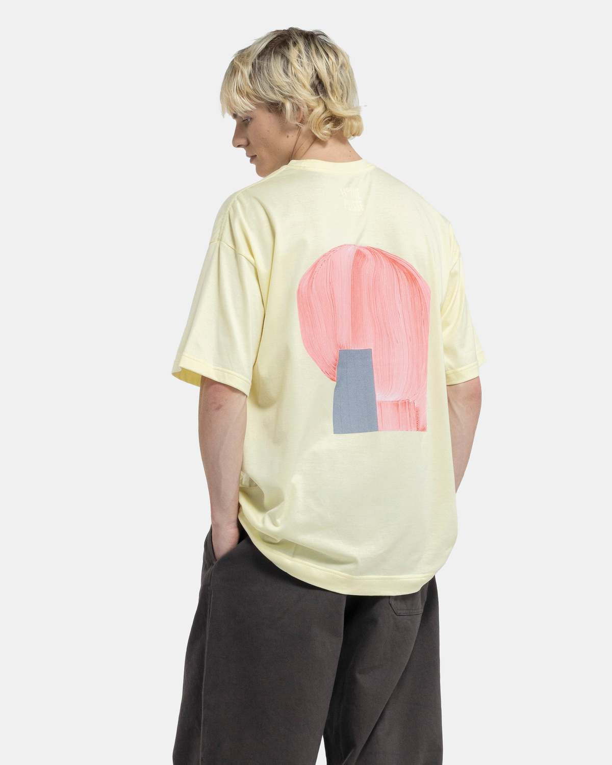 HOMME PLISSE Tシャツ・カットソー 黄 2026324O0039 RB-T-Shirt-in-Pale-Yellow-