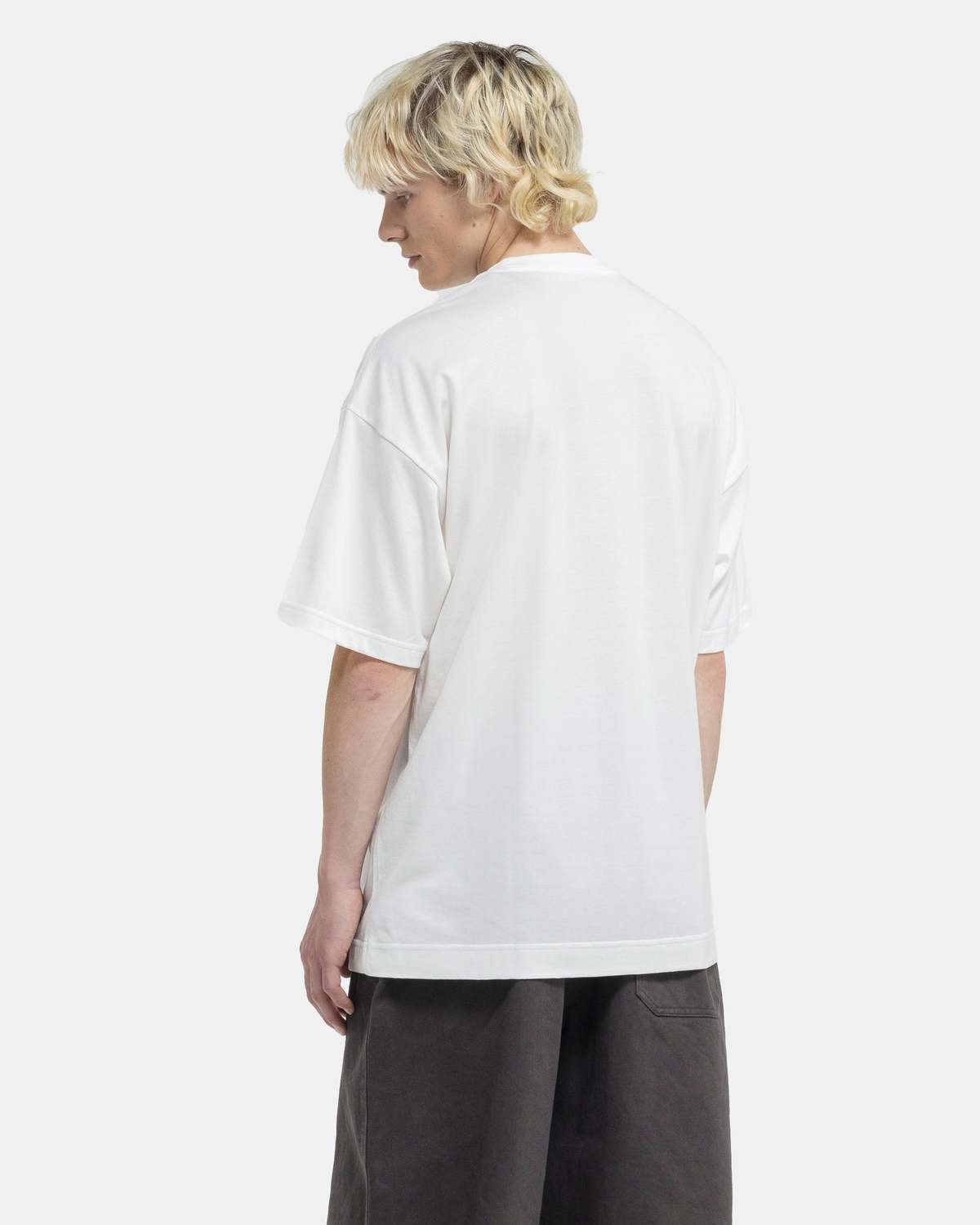 Tシャツ・カットソー Pleated Top Cross-Over Collar Pleated Cinched T-Shirt – COMMENSE