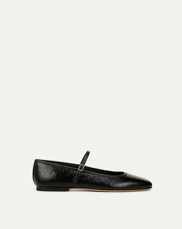 Veronica Beard Ellie Mary Jane Flat - Black Garmentory