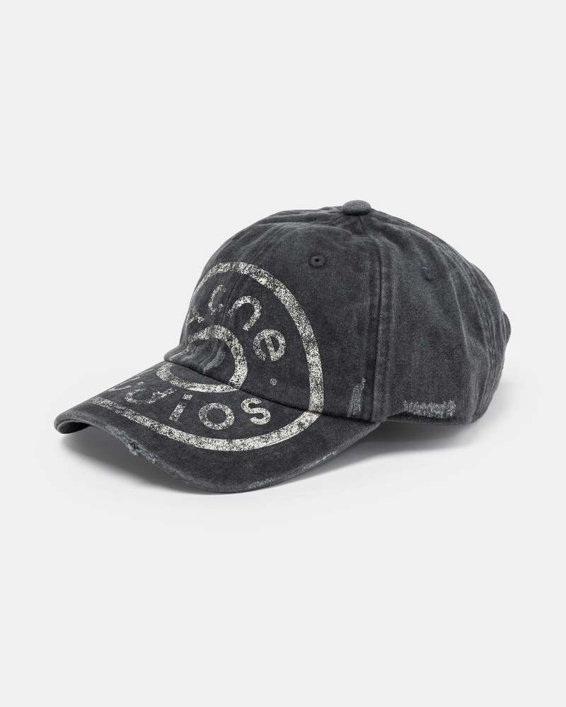 Acne Studios Printed Logo Cap - Black | Garmentory
