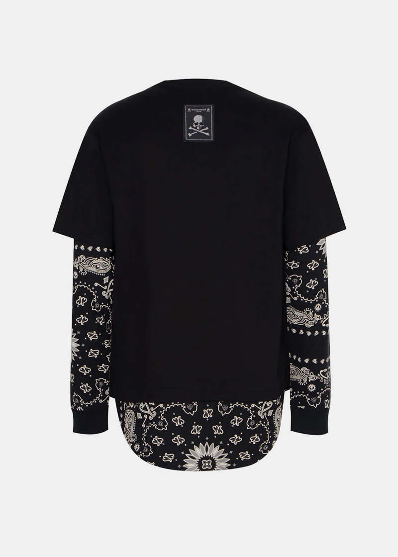 良品✨マスターマインド 24AW BANDANA LAYERED TEE L 良品✨マスターマインド 24AW BANDANA LAYERED TEE L