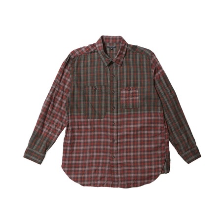 engineered garments WorkShirtOrangePlaid Engineered Garments Work Shirt - Orange Plaid Cotton