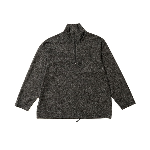 ENGINEERED GARMENTS × Wool rich ウールリッチ Engineered Garments Zip Mock Neck Brown Poly Wool Melange