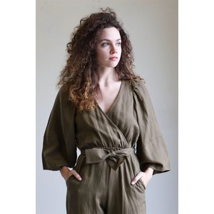 Apiece Apart Meru Wrap Jumpsuit Apiece Apart Meru Wrap Jumpsuit