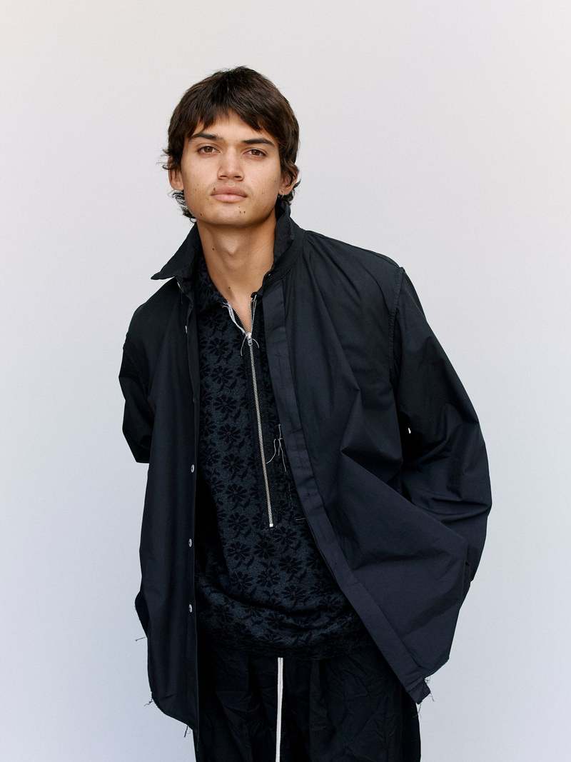 Camiel Fortgens Cotton Inside Out Basic Shirt - Black | Garmentory