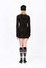 Anna Sui Jubilee Velvet Turtleneck Dress - Black Multi - Thumbnail 4