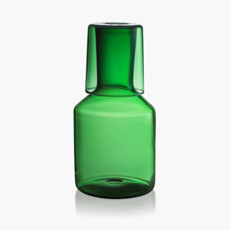 Maison Balzac Bedside Carafe & Glass - Green Maison Balzac Bedside Carafe & Glass - Green
