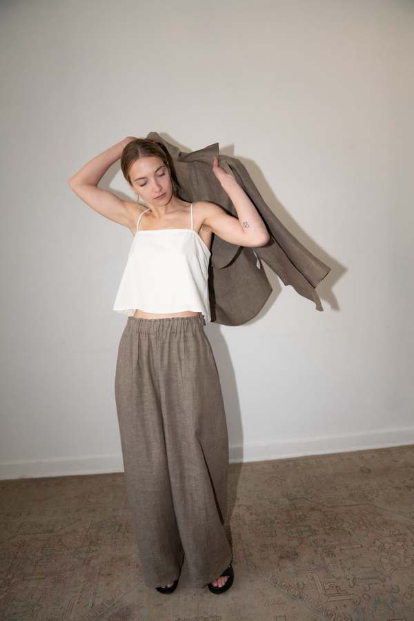 Zii Ropa Cea Slip Top - Natural