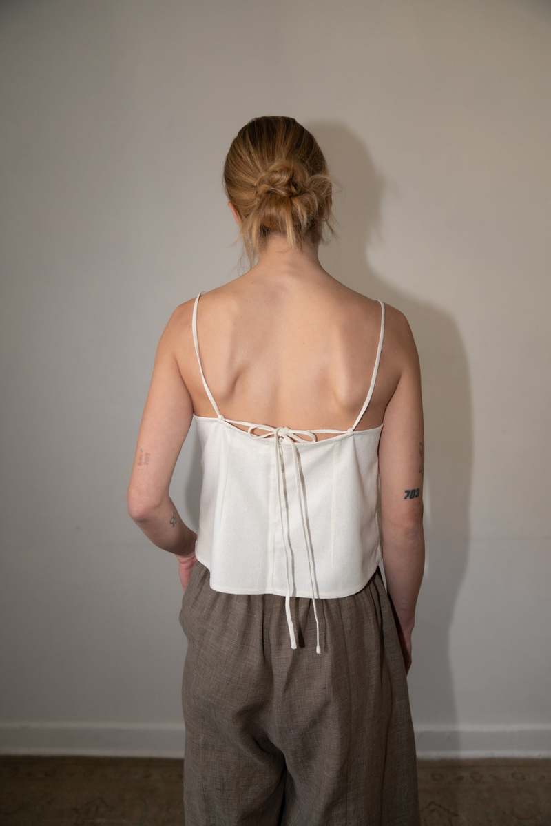 Zii Ropa Cea Slip Top - Natural