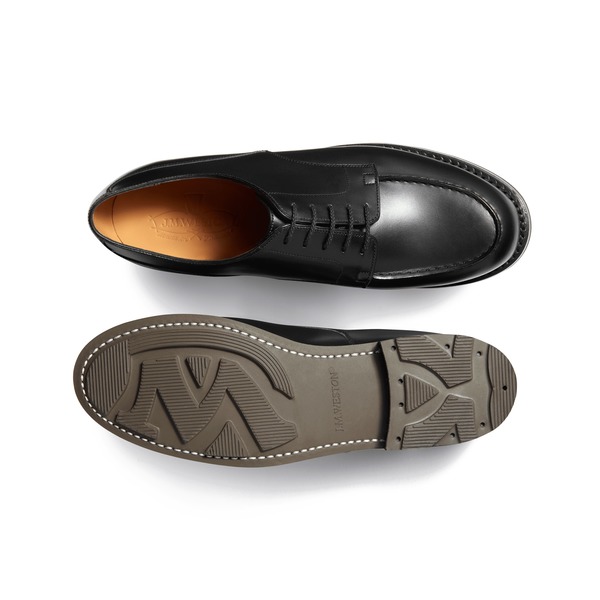 J.M. WESTON Golf Derby Shoe - Black | Garmentory