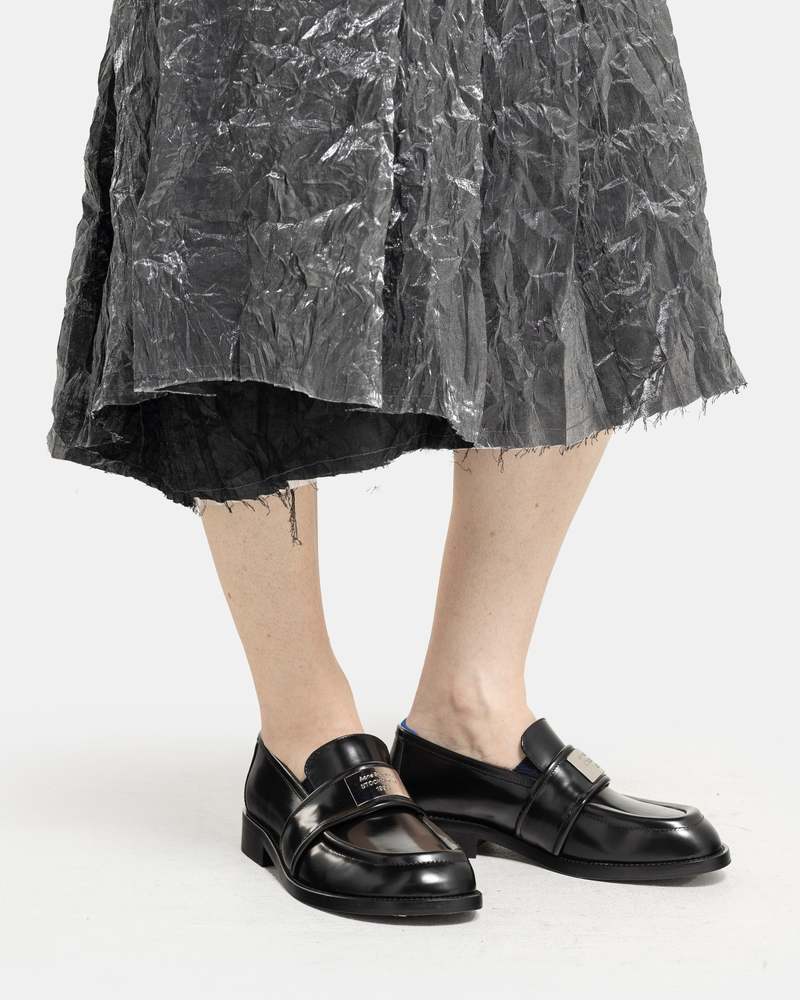 Acne Studios Leather Loafers - Black | Garmentory