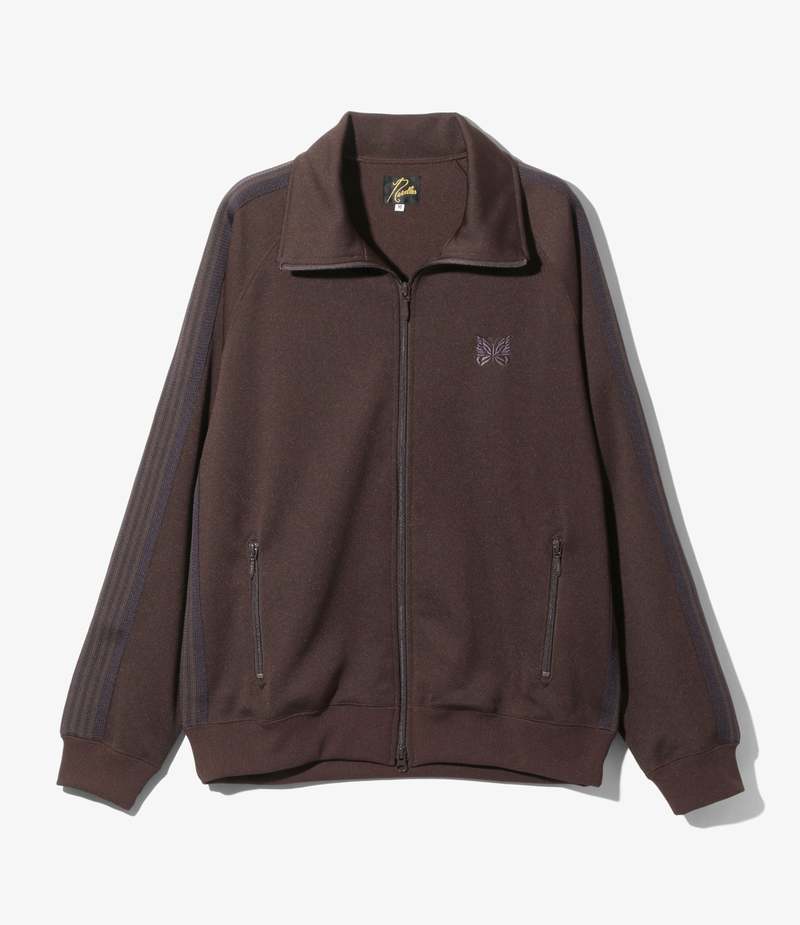 Needles Poly Smooth Track Jacket - Dark Brown | Garmentory 