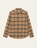 LES DEUX Lennon Flannel Check Overshirt - Tobacco - Thumbnail 1