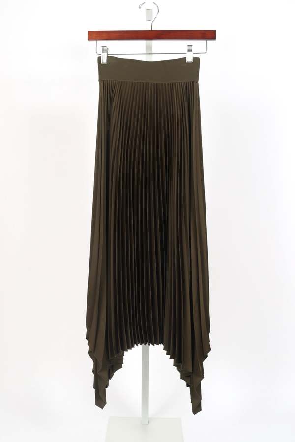 Joseph Knit Weave Pliss Ade Skirt Hass Avocado Garmentory