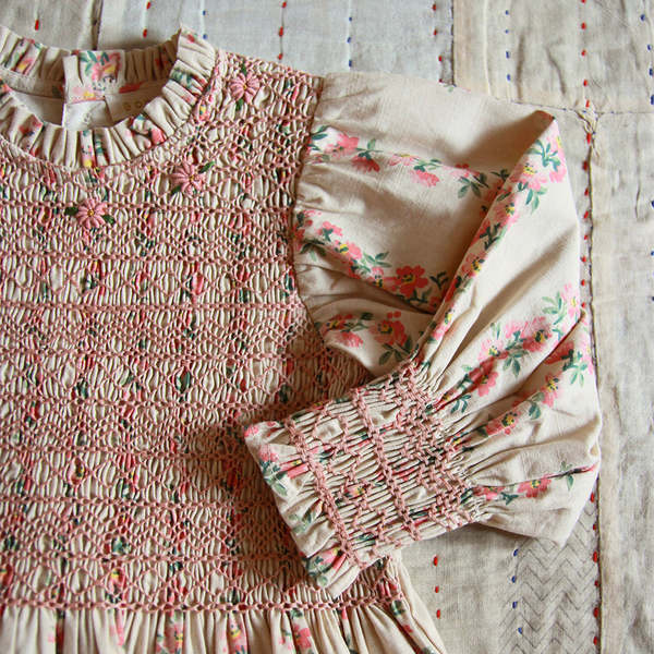 ワンピース Bonjour diary HANDSMOCK DRESS 2y 2024aw Bonjour diary HANDSMOCK DRESS 2Y（Bonjour Diary Handsmock