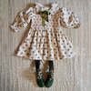 Kids Bonjour Romantic Long Tunique dress - Hazelnut Flowers - Thumbnail 1