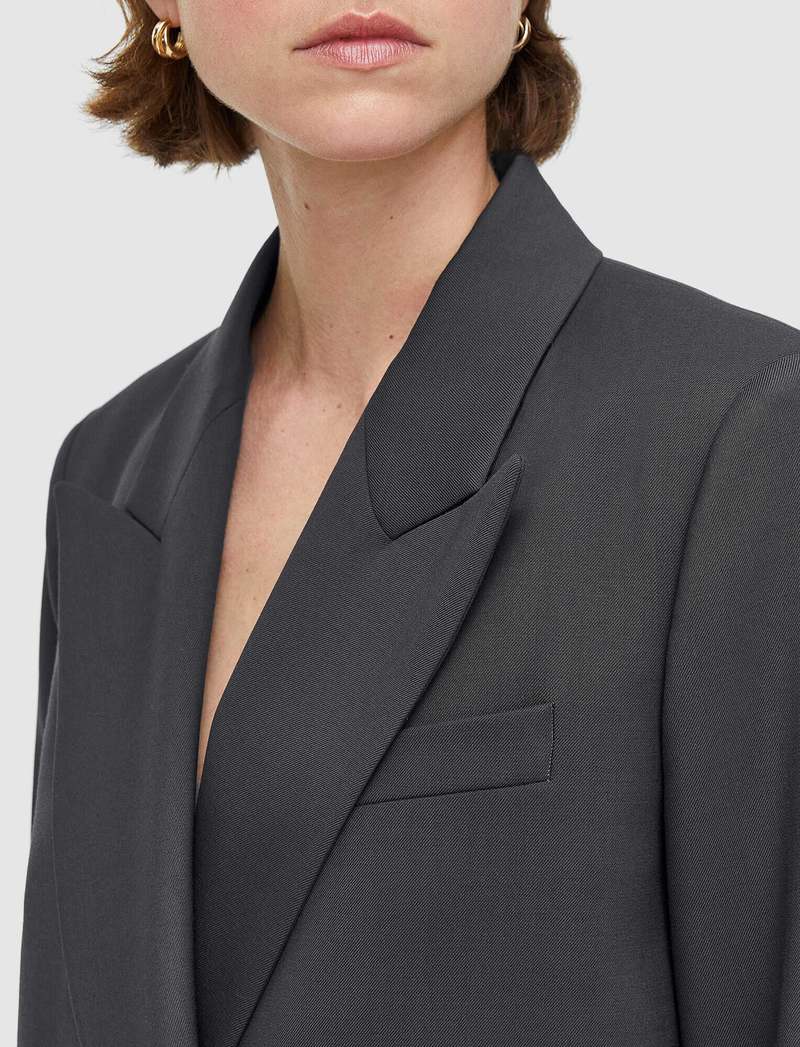 Joseph Jaden Wool Stretch Blazer - Slate | Garmentory