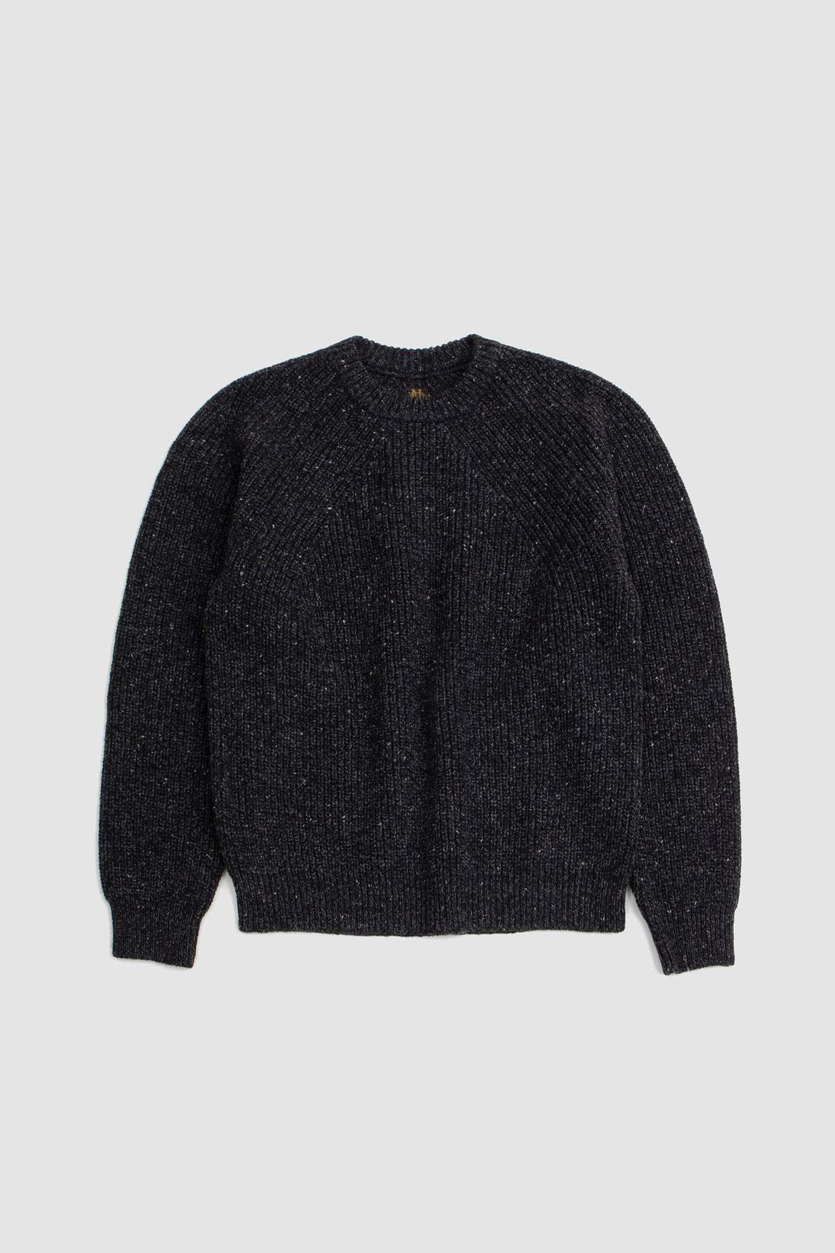 Batoner Tweed Signature Crew Neck - Black | Garmentory