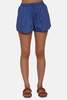 The Tile Club Halsey Poplin Shorts - Dark Chambray - Thumbnail 1