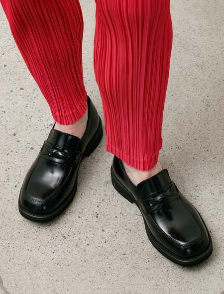 Our Legacy CAMDEN BLACK TIRE BLACK LEATHER SHOE - Black