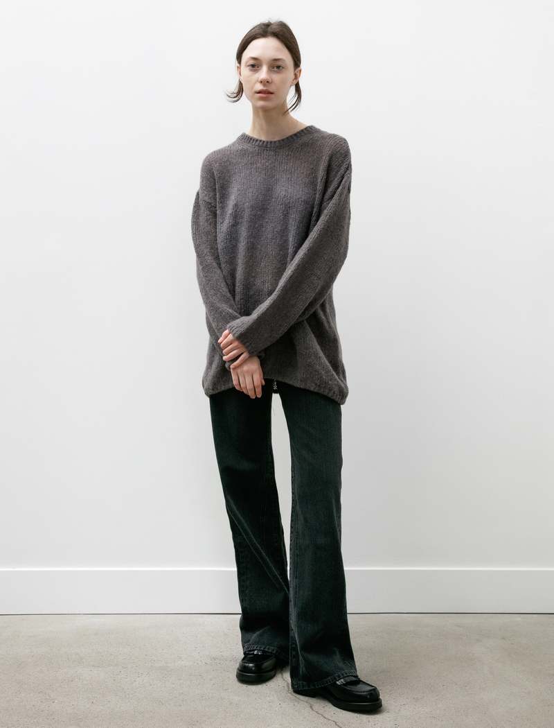 Our Legacy Alpaca Popover Roundneck - Falcon Grey | Garmentory