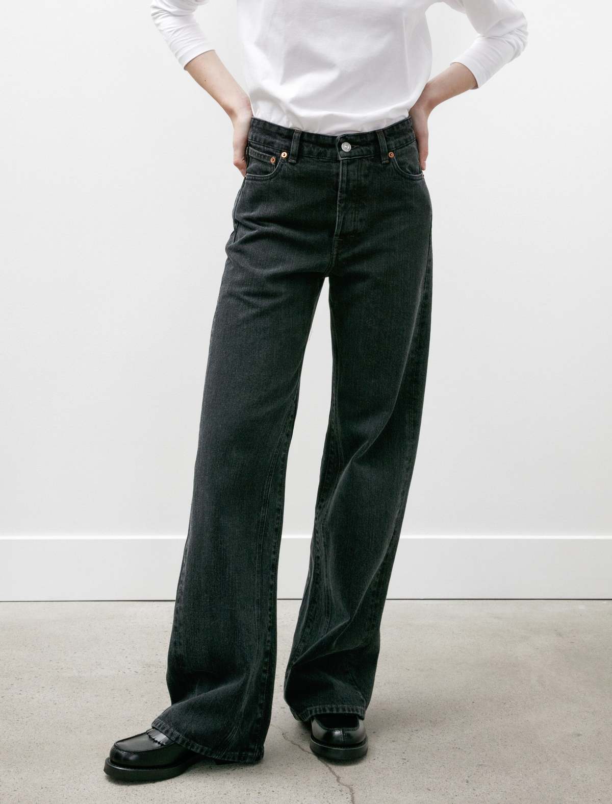Our Legacy Treble Cut Real Black Chain Twill jeans - Black