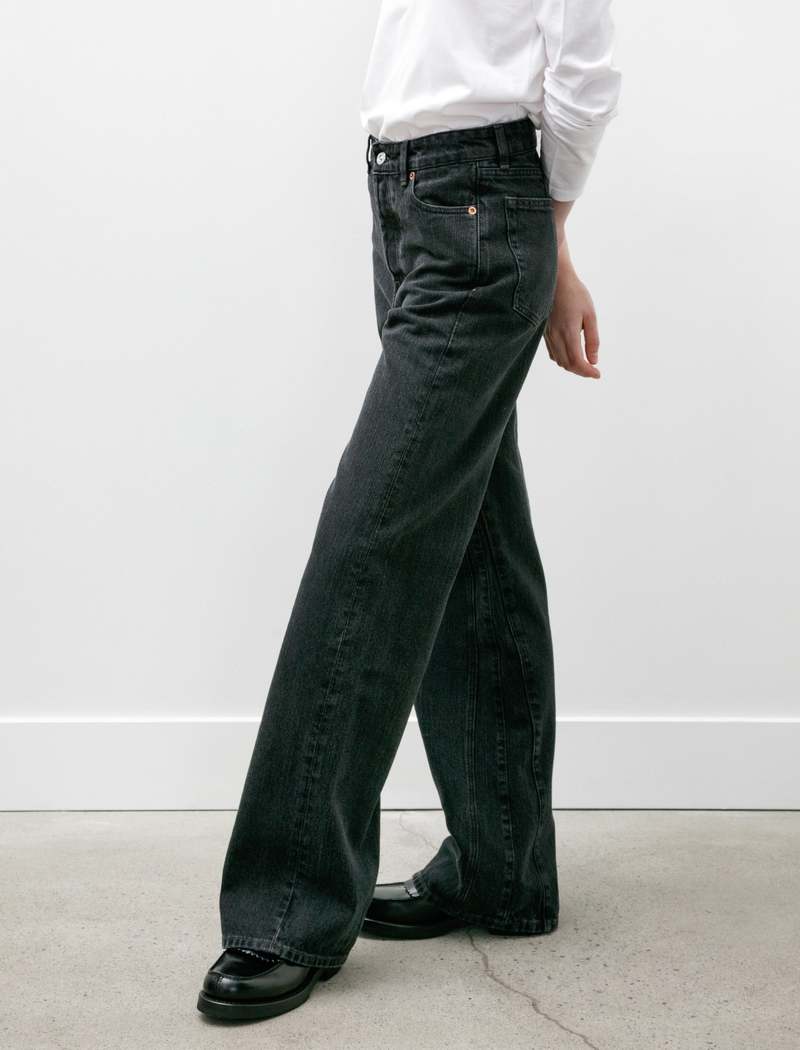 Our Legacy Treble Cut Real Black Chain Twill jeans - Black